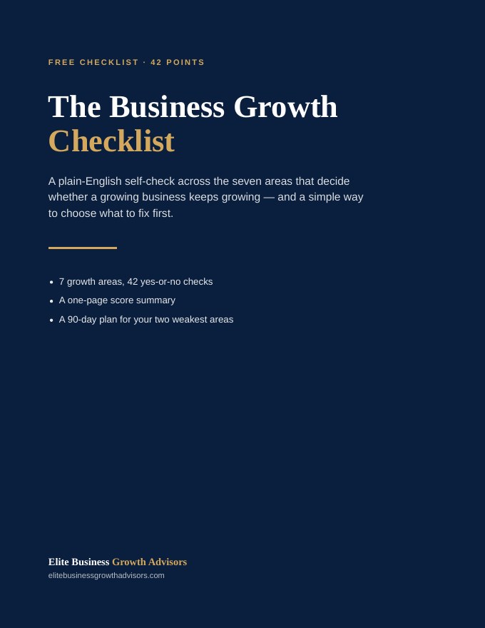 Cover of The Business Growth Checklist